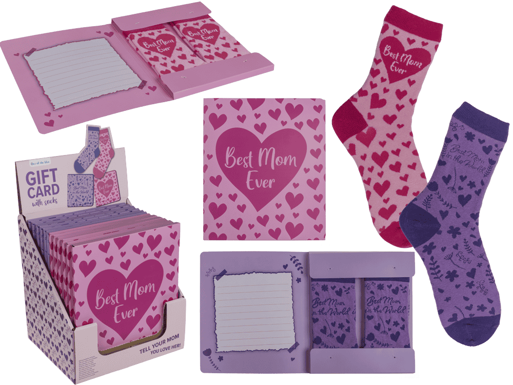 Socks, Mum, in gift card,