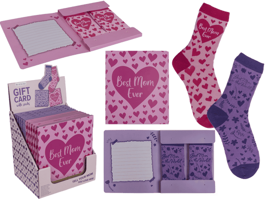 Socks, Mum, in gift card,