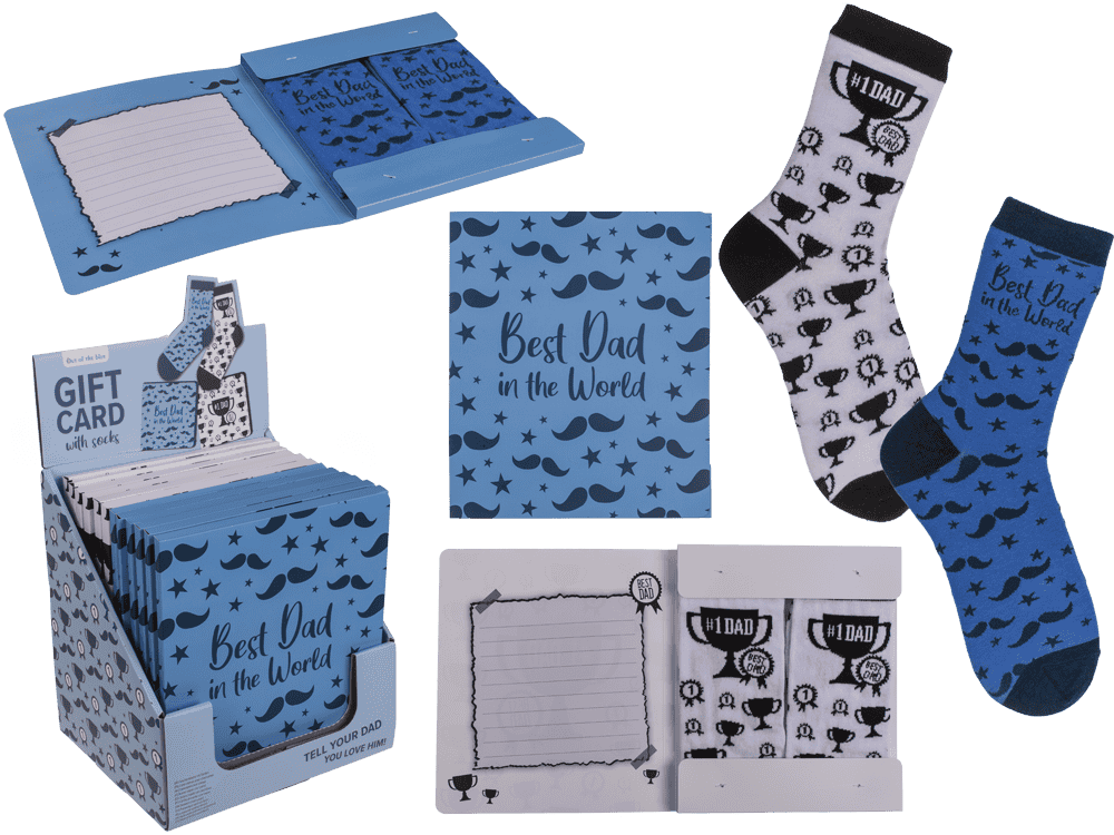 Socks, Dad, in gift card,