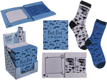 Socks, Dad, in gift card,