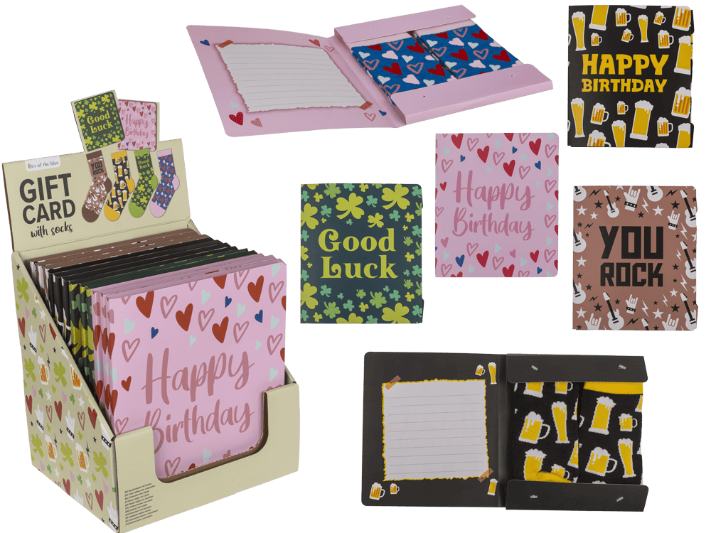 Socks, Celebrations, in gift card,