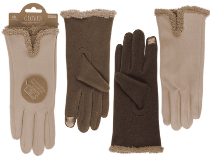 Winter gloves, with terry cloth cuff