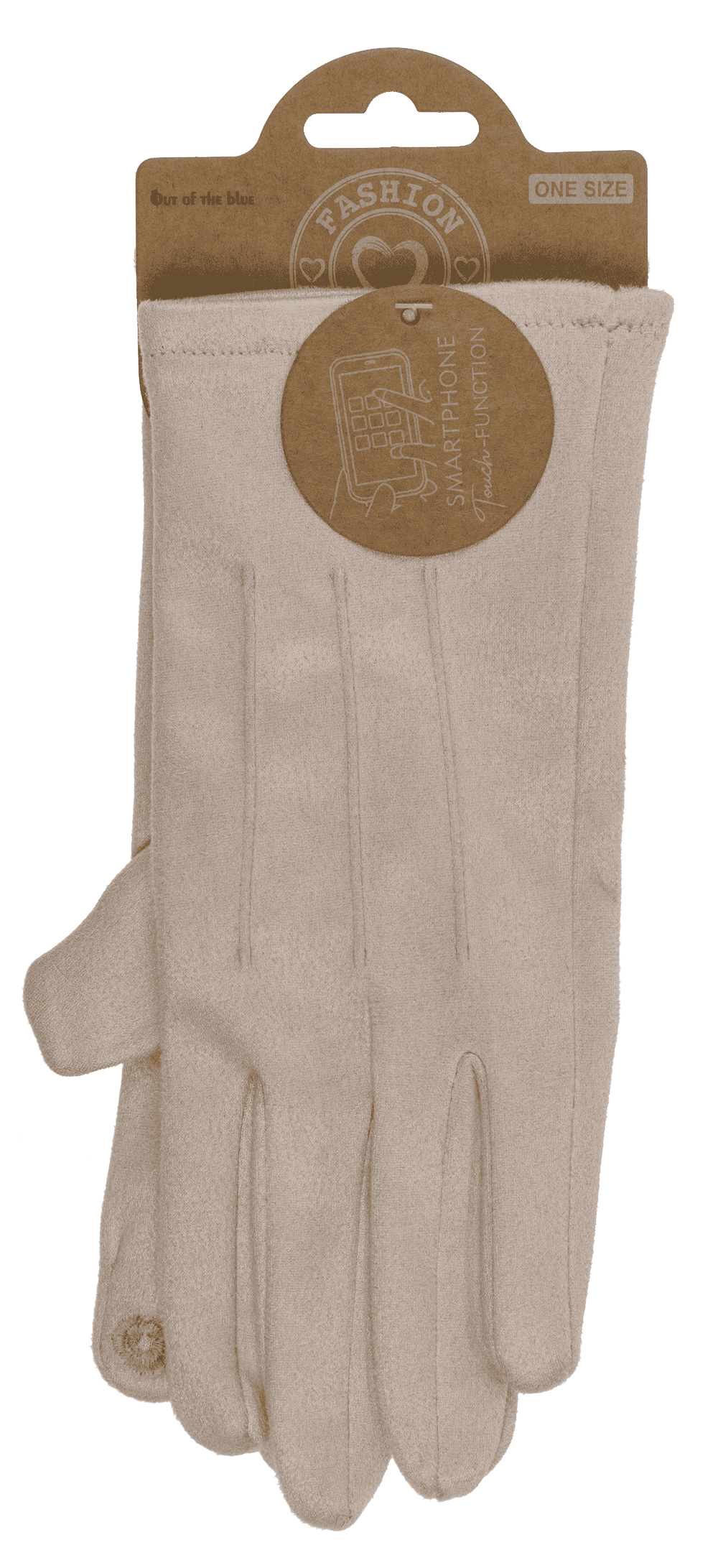 Faux suede winter gloves,