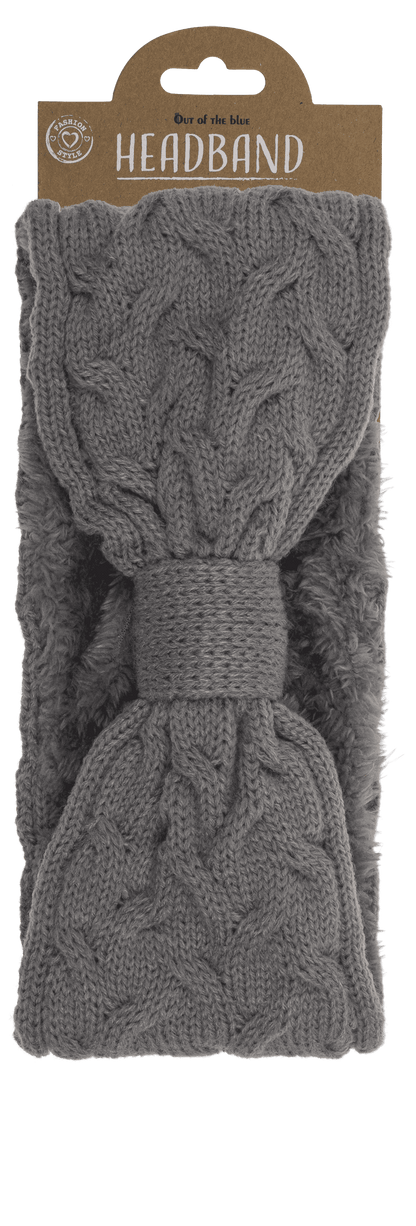 Winter ladies headband, with inner lining,