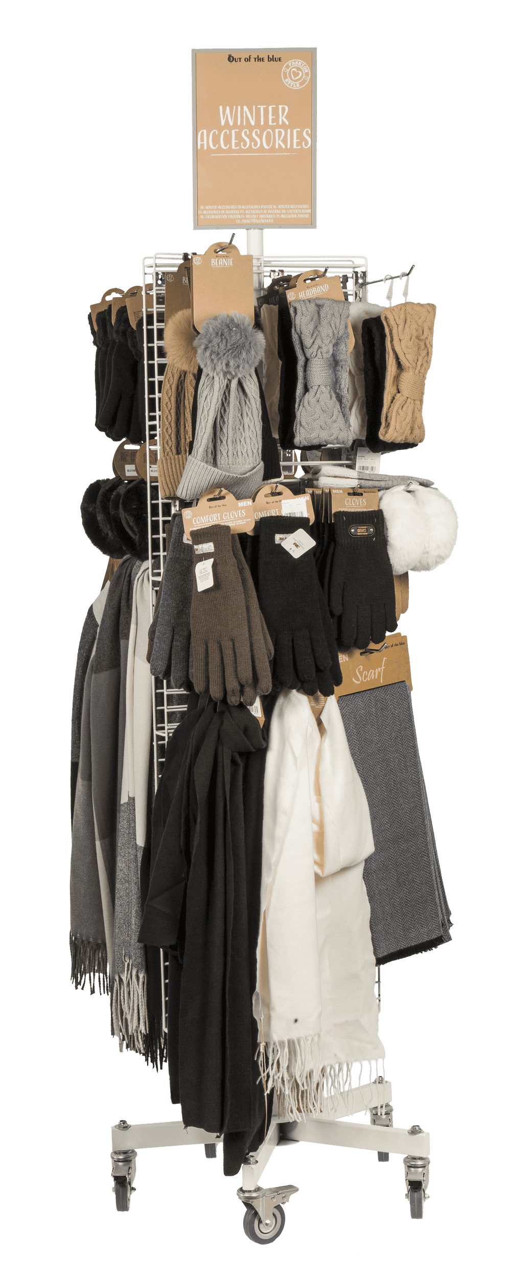 Turnable grid stand, white,