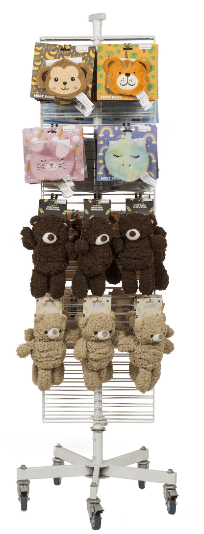 Turnable grid stand, white,