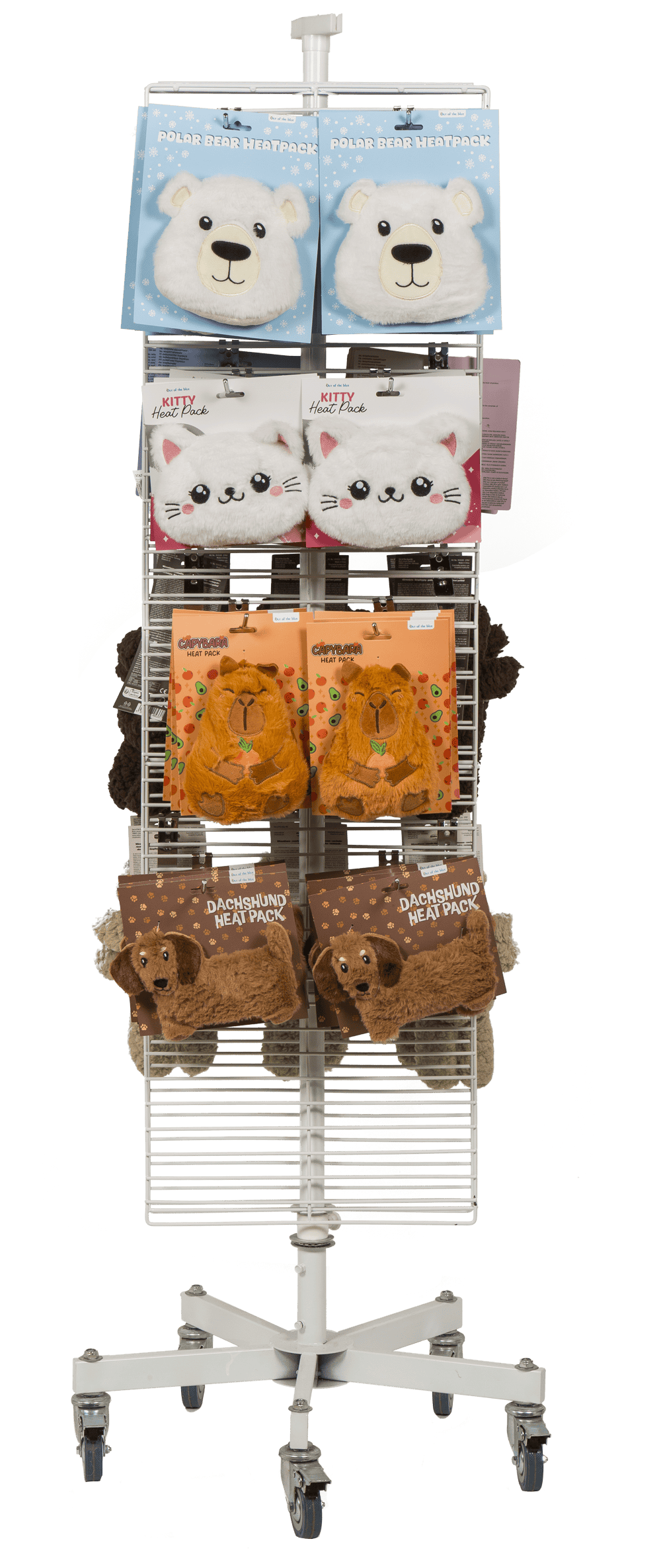 Turnable grid stand, white,