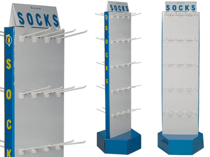 Floor display, Socks,
