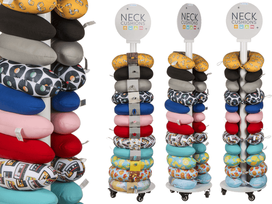Floor display for neck cushion,