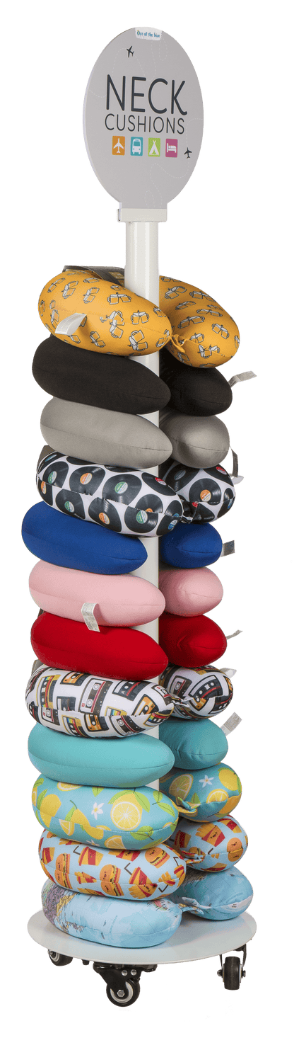 Floor display for neck cushion,