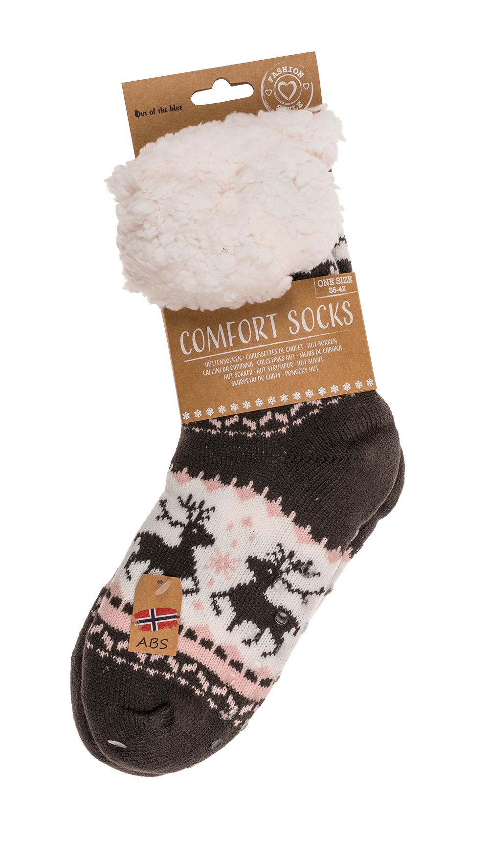 Women comfort socks, Dark Ice Flower & Ornaments,