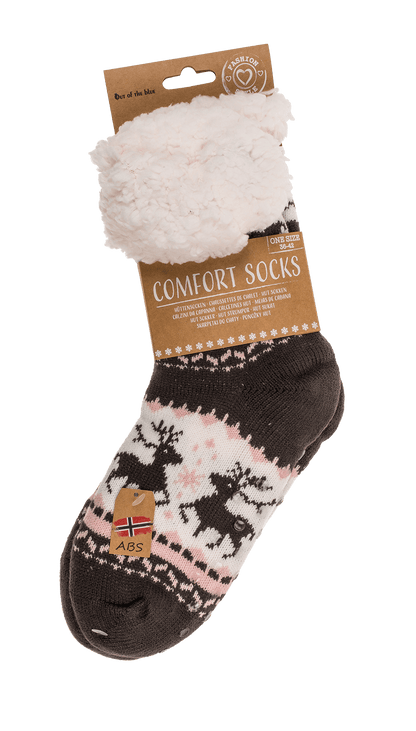 Women comfort socks, Dark Ice Flower & Ornaments,