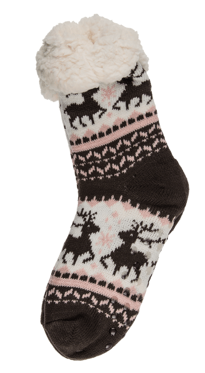 Women comfort socks, Dark Ice Flower & Ornaments,