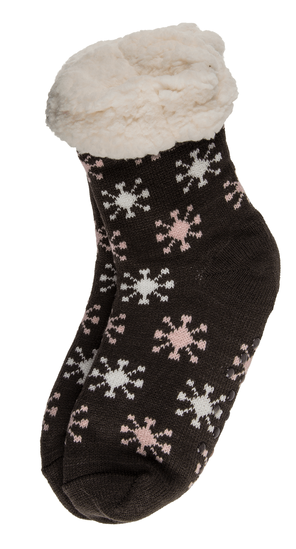 Women comfort socks, Dark Ice Flower & Ornaments,