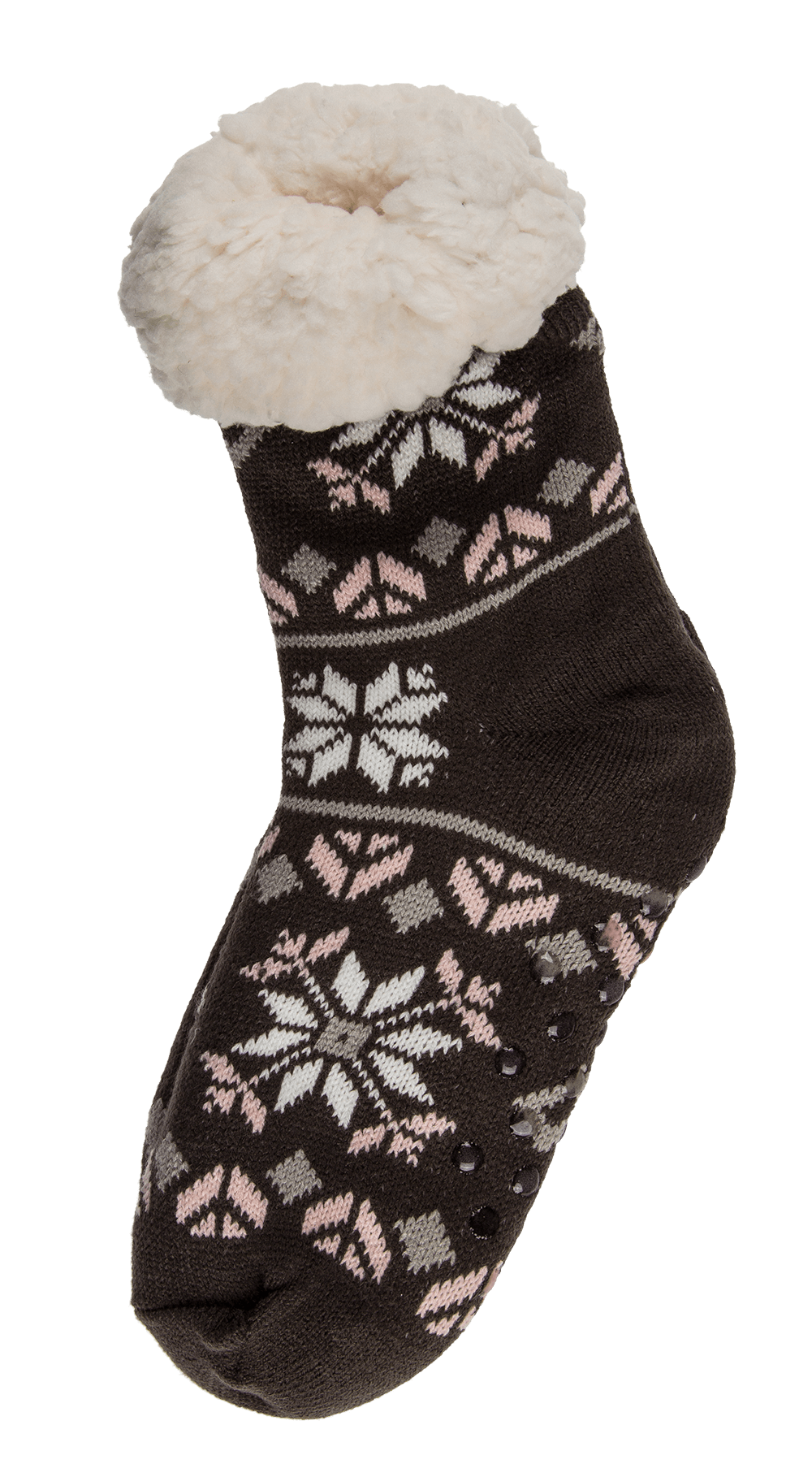 Women comfort socks, Dark Ice Flower & Ornaments,