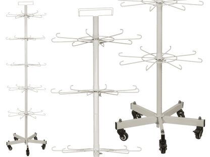 Floor display. Revolving stand, 5 layers a 8 hooks