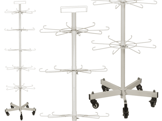 Floor display. Revolving stand, 5 layers a 8 hooks