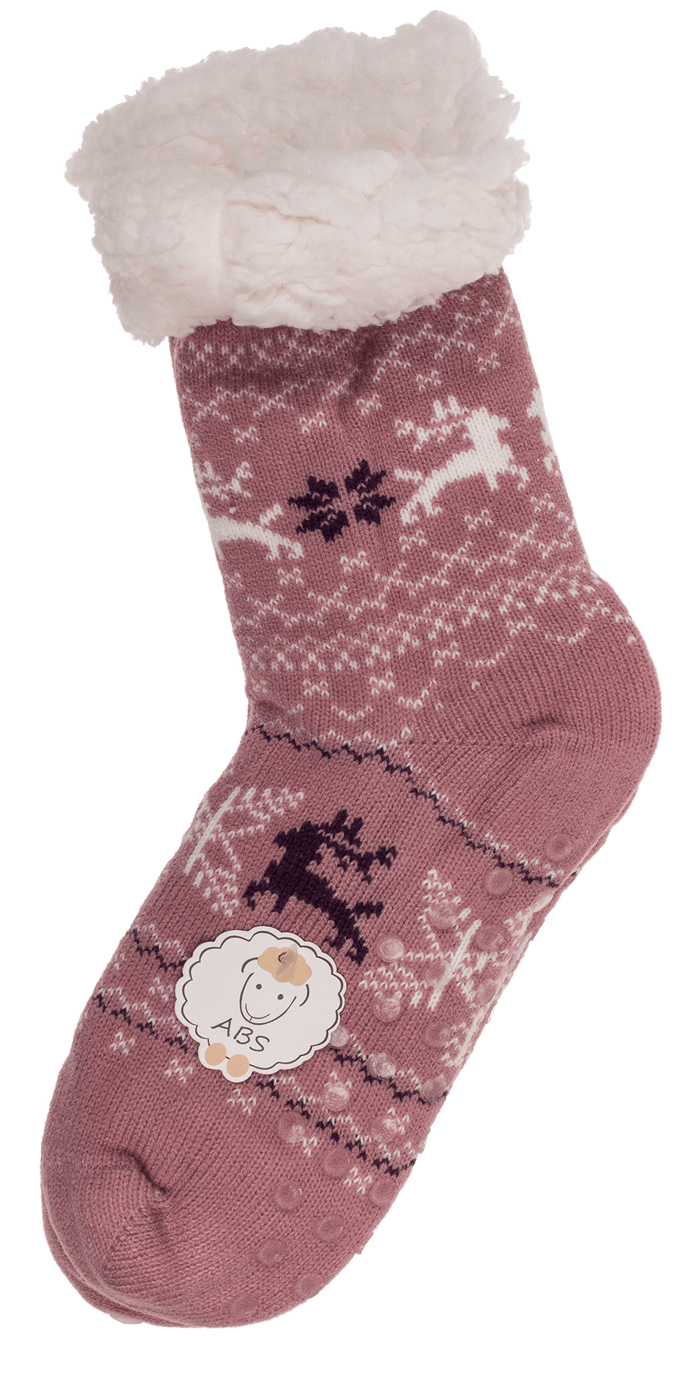 Women comfort socks, Reindeer & Ice Flower,