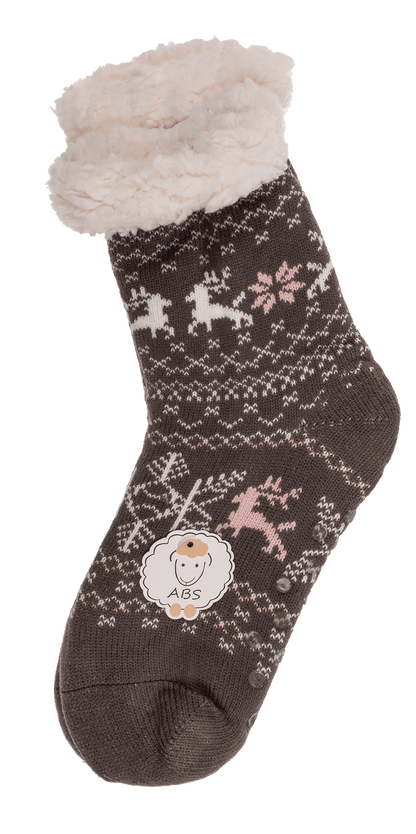 Women comfort socks, Reindeer & Ice Flower,