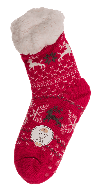 Women comfort socks, Reindeer & Ice Flower,