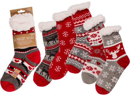 Women comfort socks, Ice Flower & Reindeer