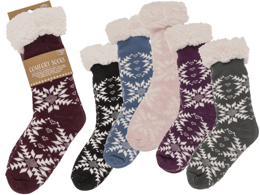 Women comfort socks, Modern Ice Flower,