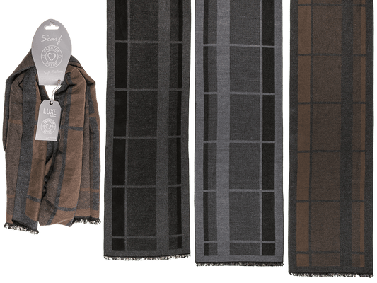 Men's scarf, checkered,