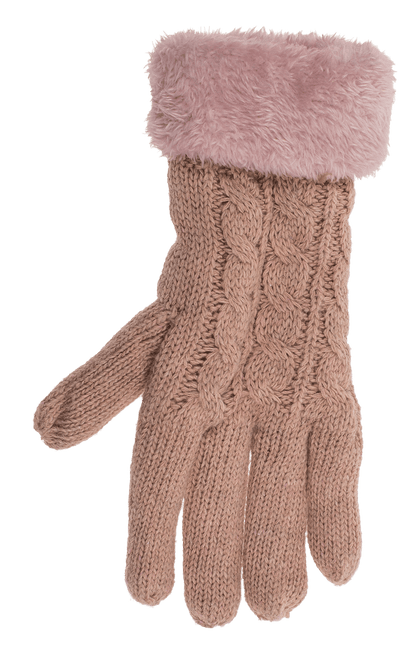 Comfort gloves, Elegant, Cable stitch,