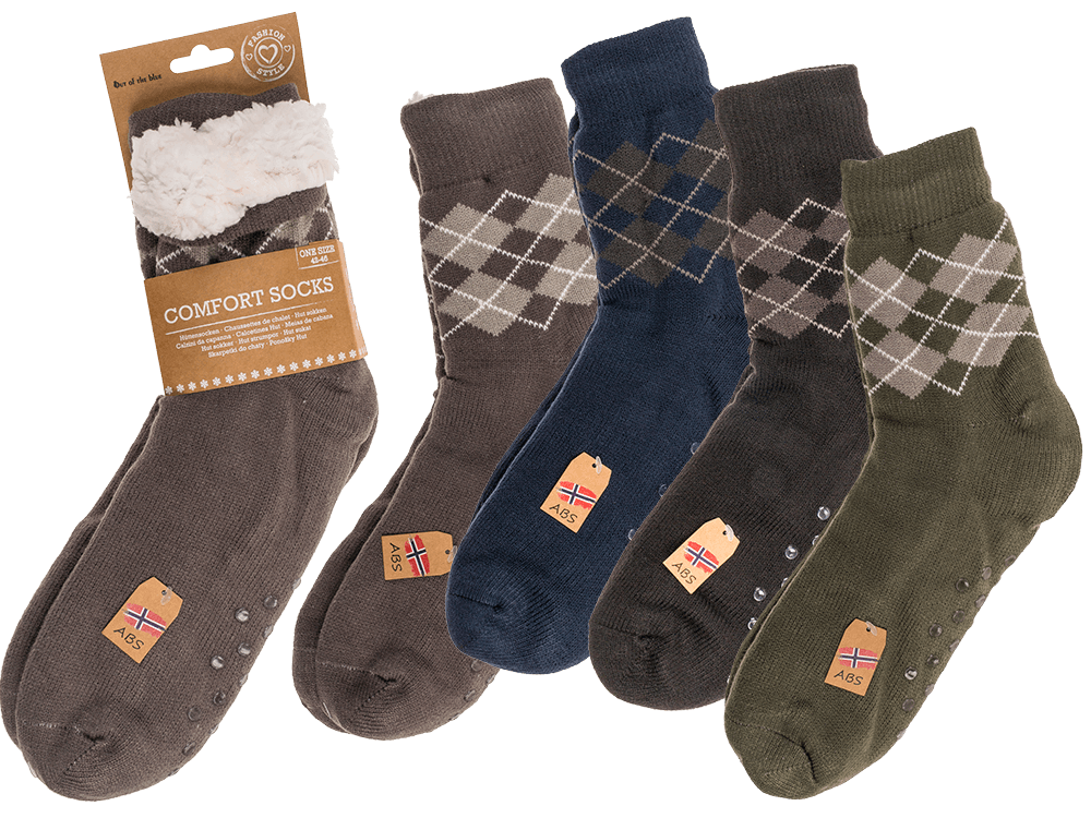 Man comfort socks, Scottish, size 42-46,