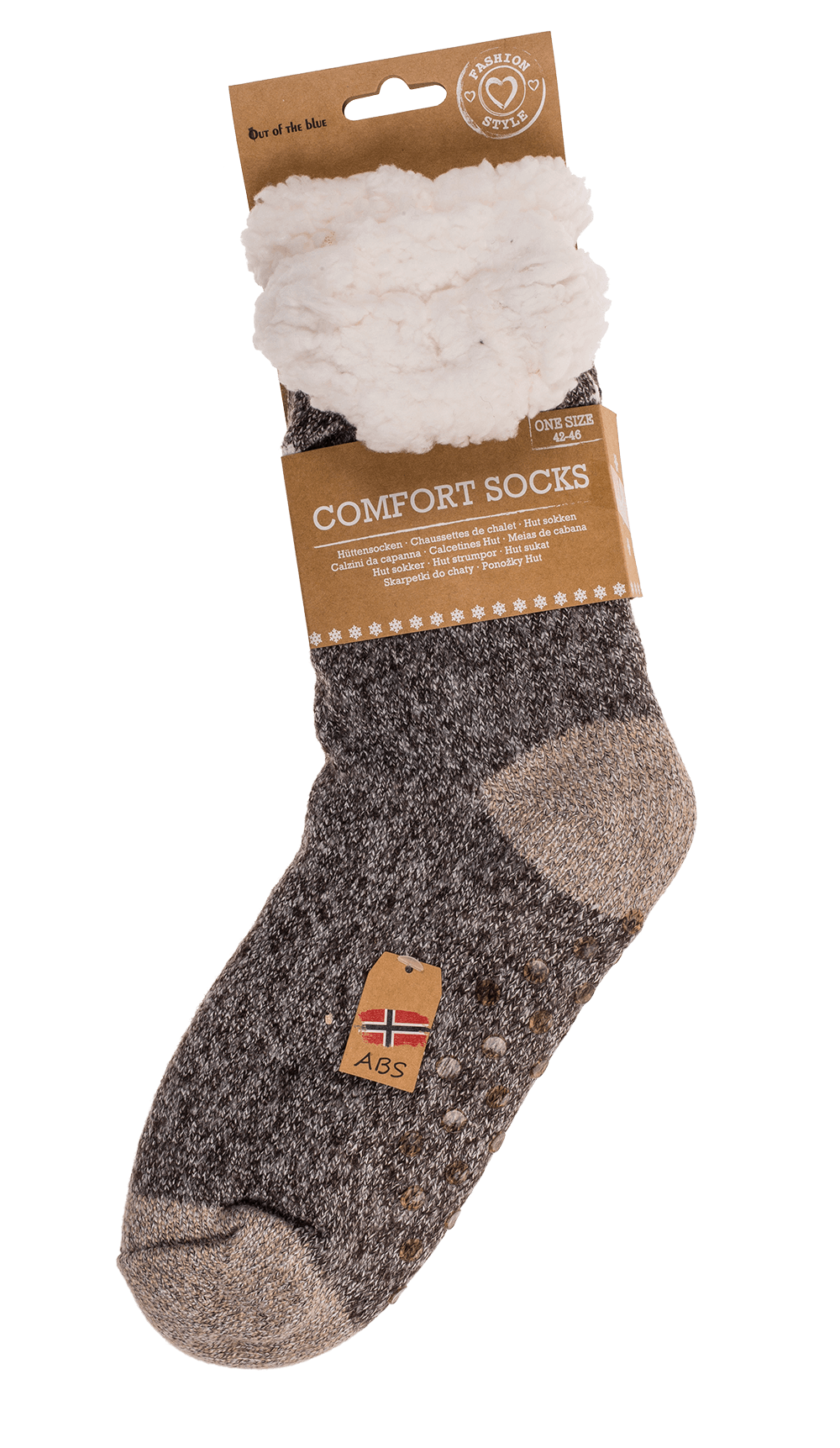 Men comfort socks, Rustic nature, size: 42-46
