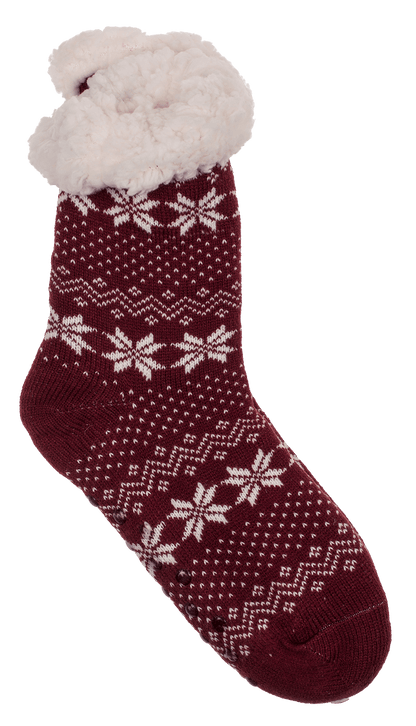 Woman comfort socks, Ice flower and dots,