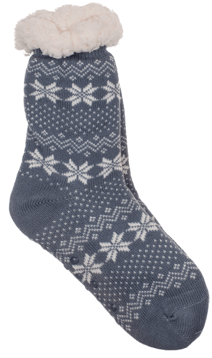 Woman comfort socks, Ice flower and dots,