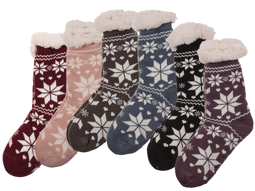 Woman comfort socks, Big Ice Flower,