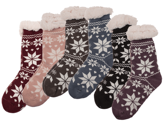 Woman comfort socks, Big Ice Flower,