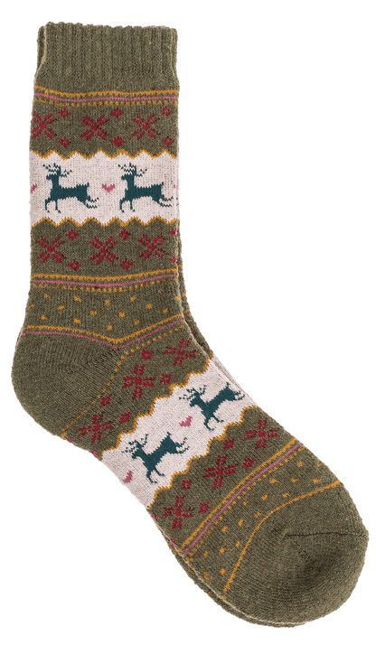 Knitted Socks, Unisex, Reindeer,