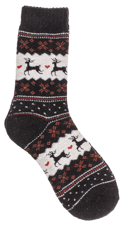 Knitted Socks, Unisex, Reindeer,