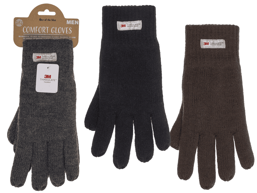 Mens gloves with 3M inner lining,