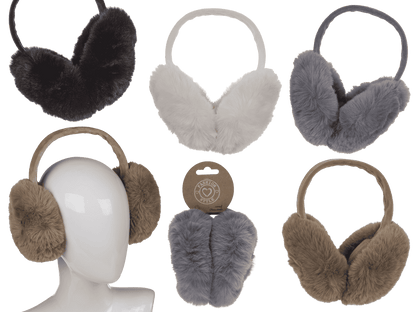 Foldable ear muffs, Fluffy,