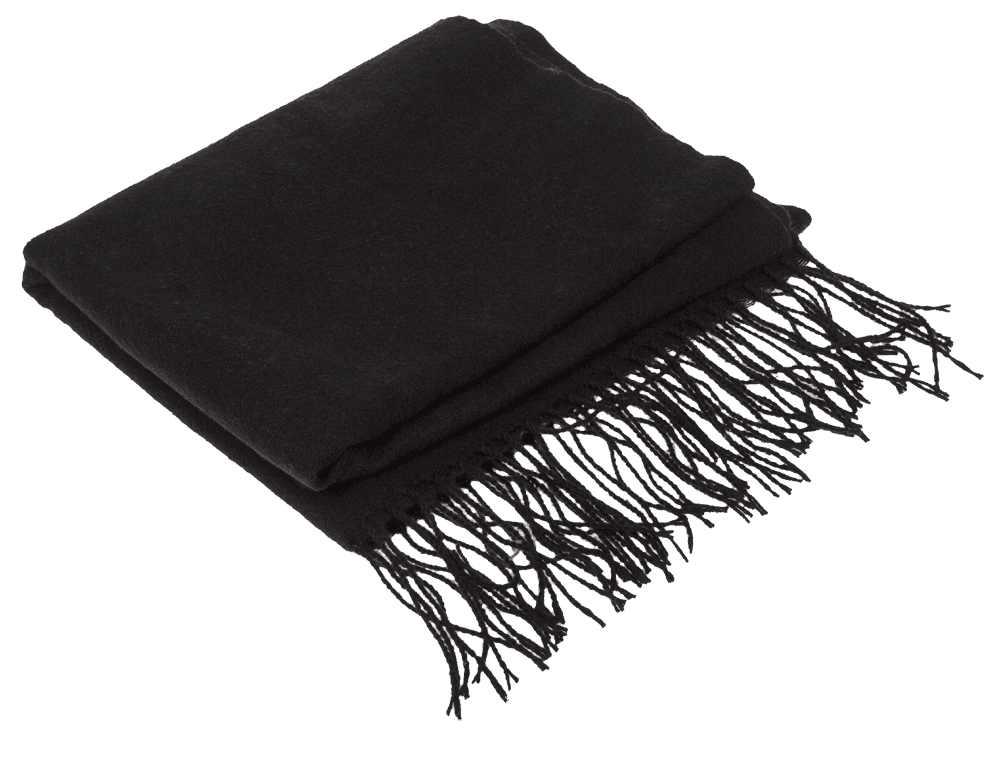 Winter scarf with fringes,