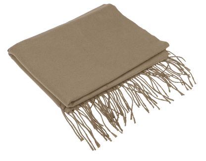Winter scarf with fringes,
