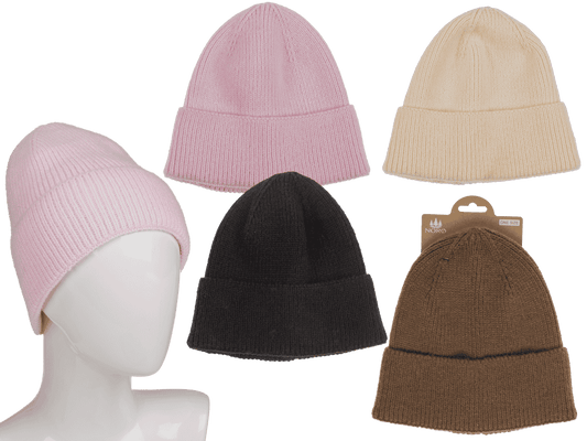 Winter hat, Beanie, rib structure,