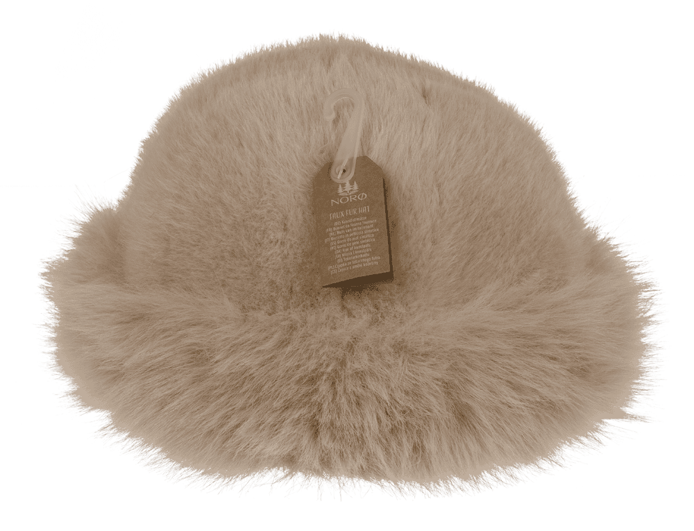 Women winter hat made of faux fur,