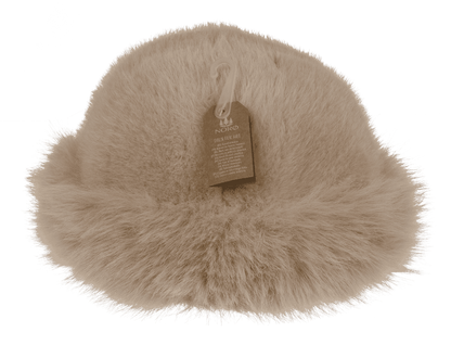 Women winter hat made of faux fur,