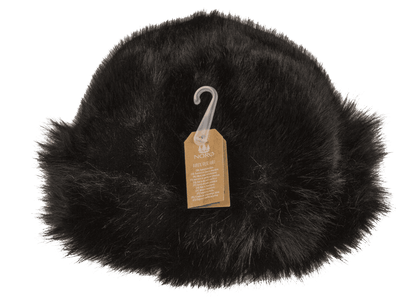 Women winter hat made of faux fur,