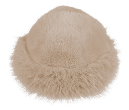 Women winter hat made of faux fur,