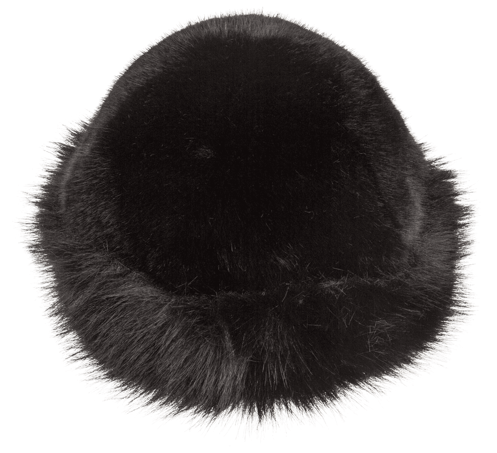 Women winter hat made of faux fur,