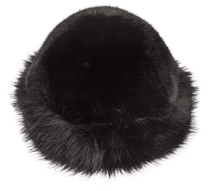 Women winter hat made of faux fur,