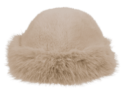 Women winter hat made of faux fur,