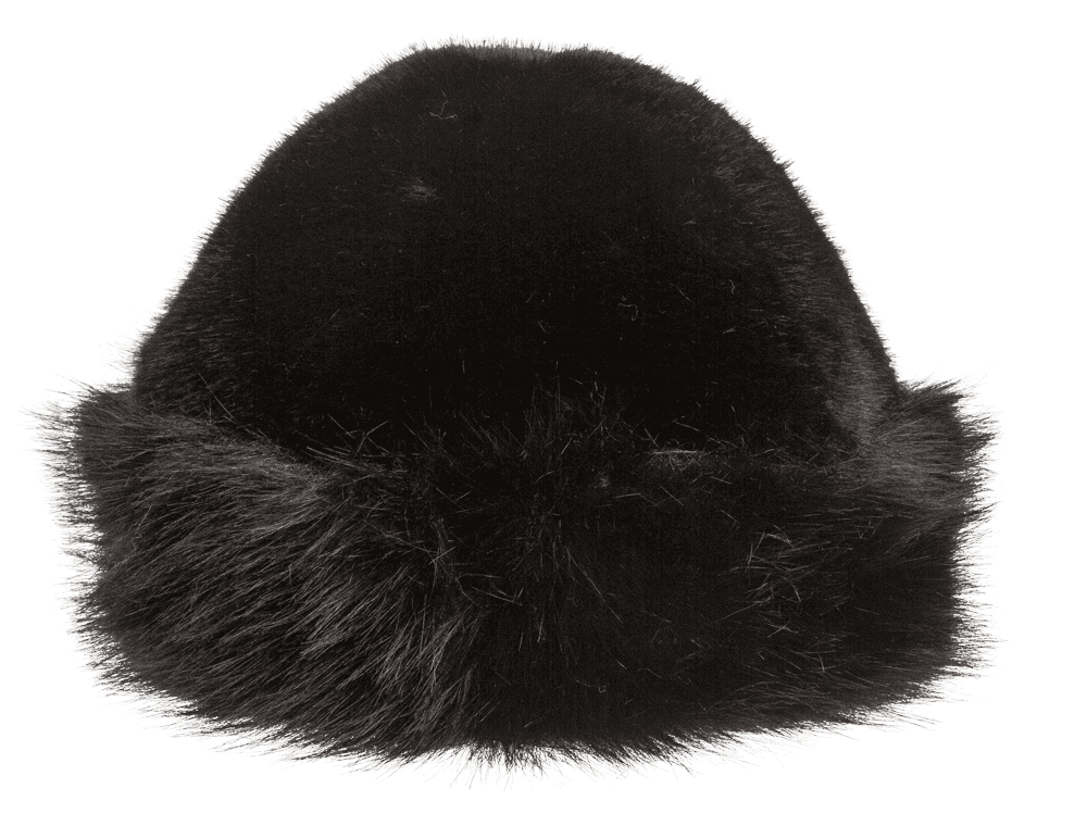 Women winter hat made of faux fur,