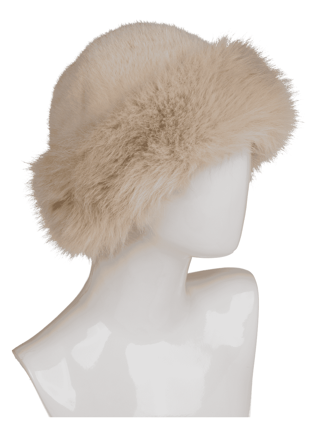 Women winter hat made of faux fur,